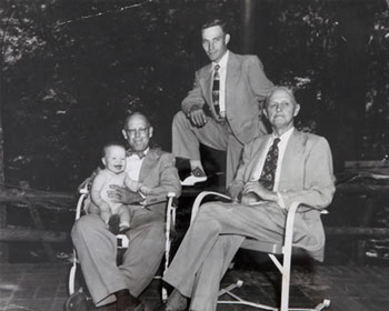 Left to right, Allen Puckett, III; Allen Puckett, Sr; Allen Puckett, Jr; Founder W.N. Puckett